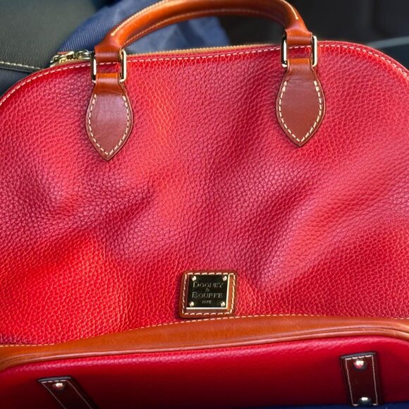 Dooney and Bourke Pebble Leather Satchel - Picture 4 of 17